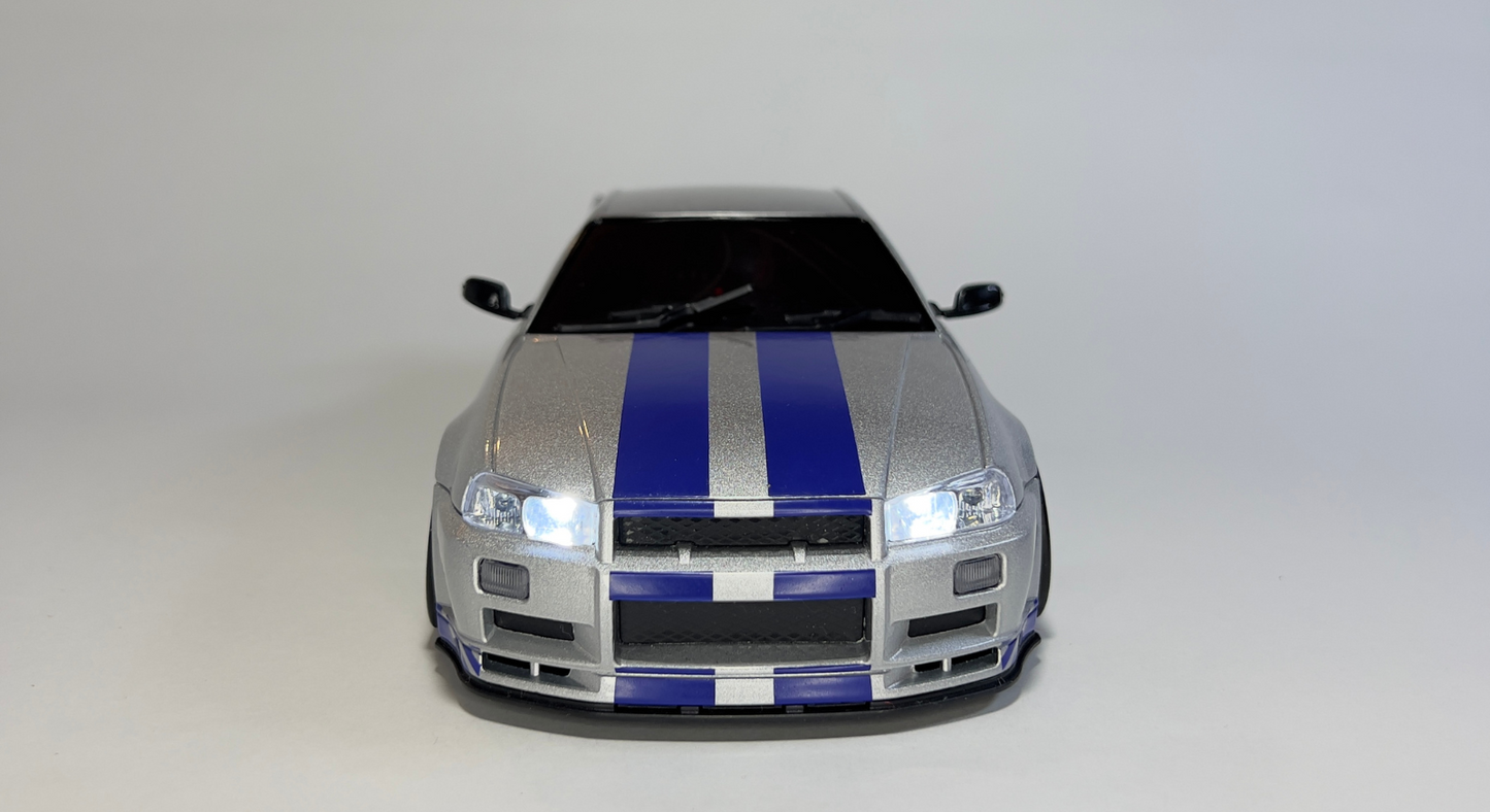 1:18 Nissan GTR R34 Rc Drift Car